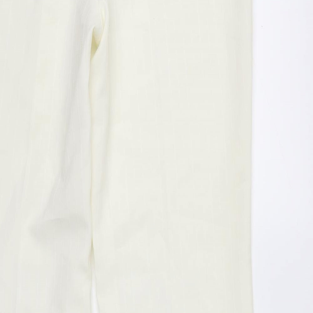 Womens UK Size 12 EVIE Regular Fit  Ivory Trousers