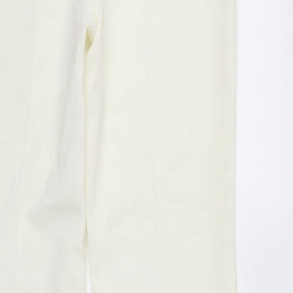 Womens UK Size 12 EVIE Regular Fit  Ivory Trousers