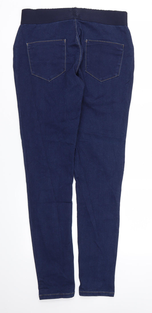 Womens UK Size 30 Preworn Regular Fit  Blue Trousers