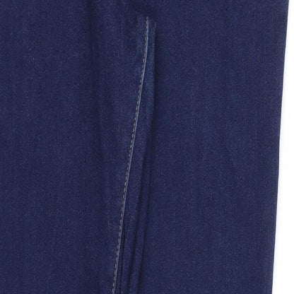 Womens UK Size 30 Preworn Regular Fit  Blue Trousers