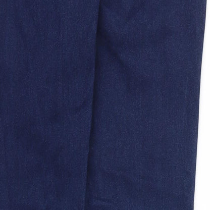 Womens UK Size 30 Preworn Regular Fit  Blue Trousers