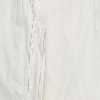 Womens UK Size 10 FIVE Regular Fit Skinny Ivory Jeans
