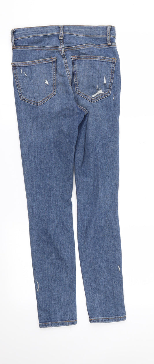 Topshop Womens Blue   Skinny Jeans Size 26 L26 in