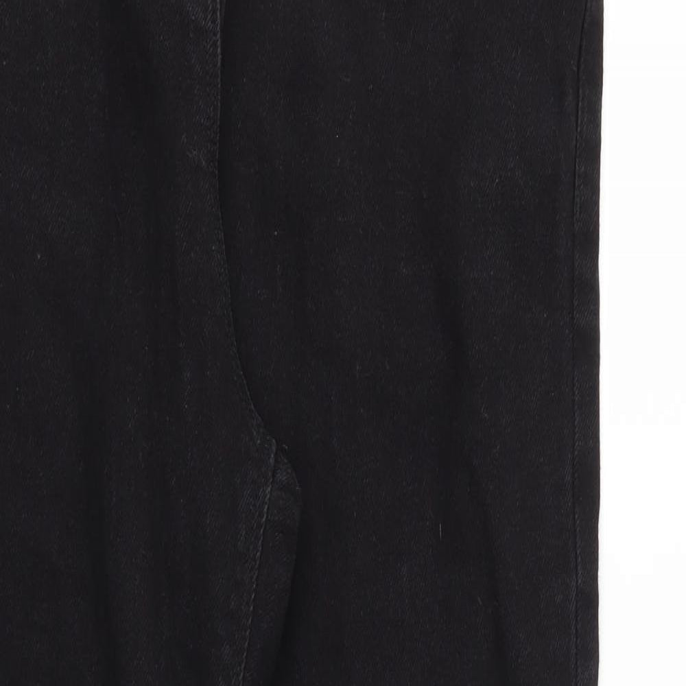 Womens UK Size 14 Papaya Regular Fit Skinny Black Jeans