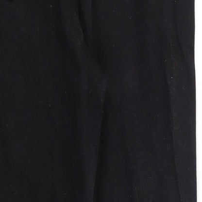 Womens UK Size 14 Papaya Regular Fit Skinny Black Jeans