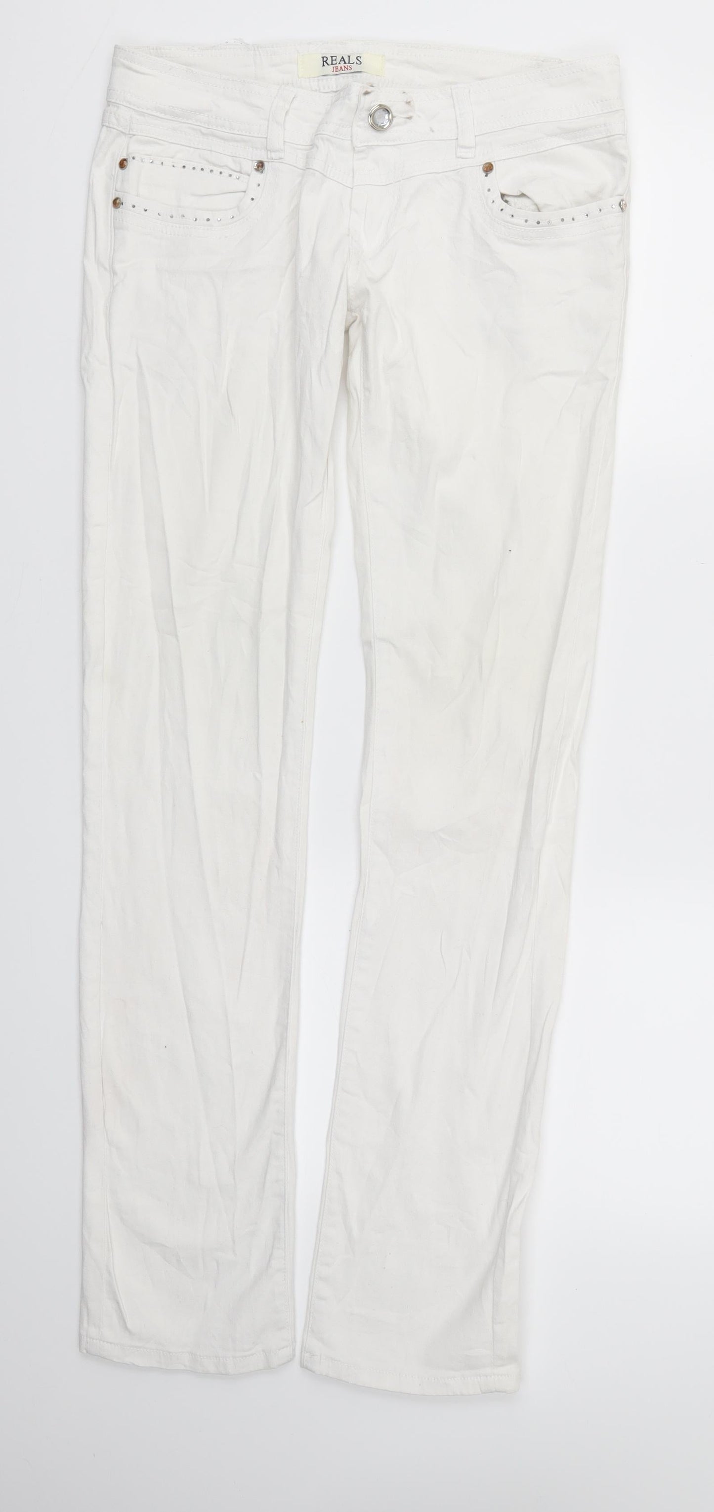 Reals Jeans Womens White   Skinny Jeans Size 32 L32 in