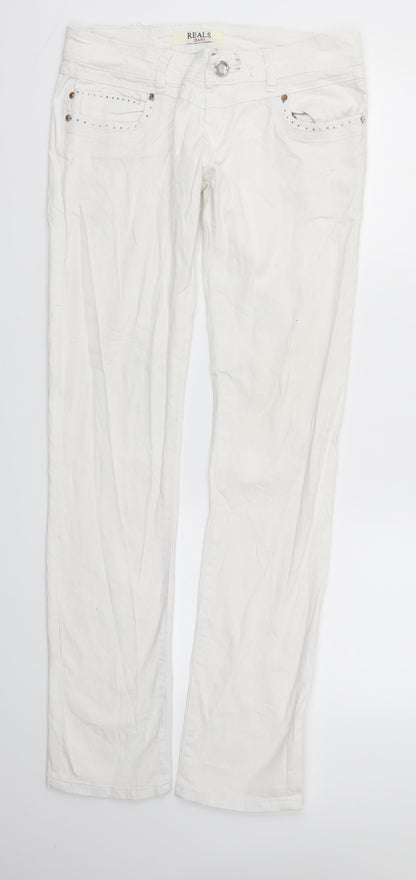 Reals Jeans Womens White   Skinny Jeans Size 32 L32 in