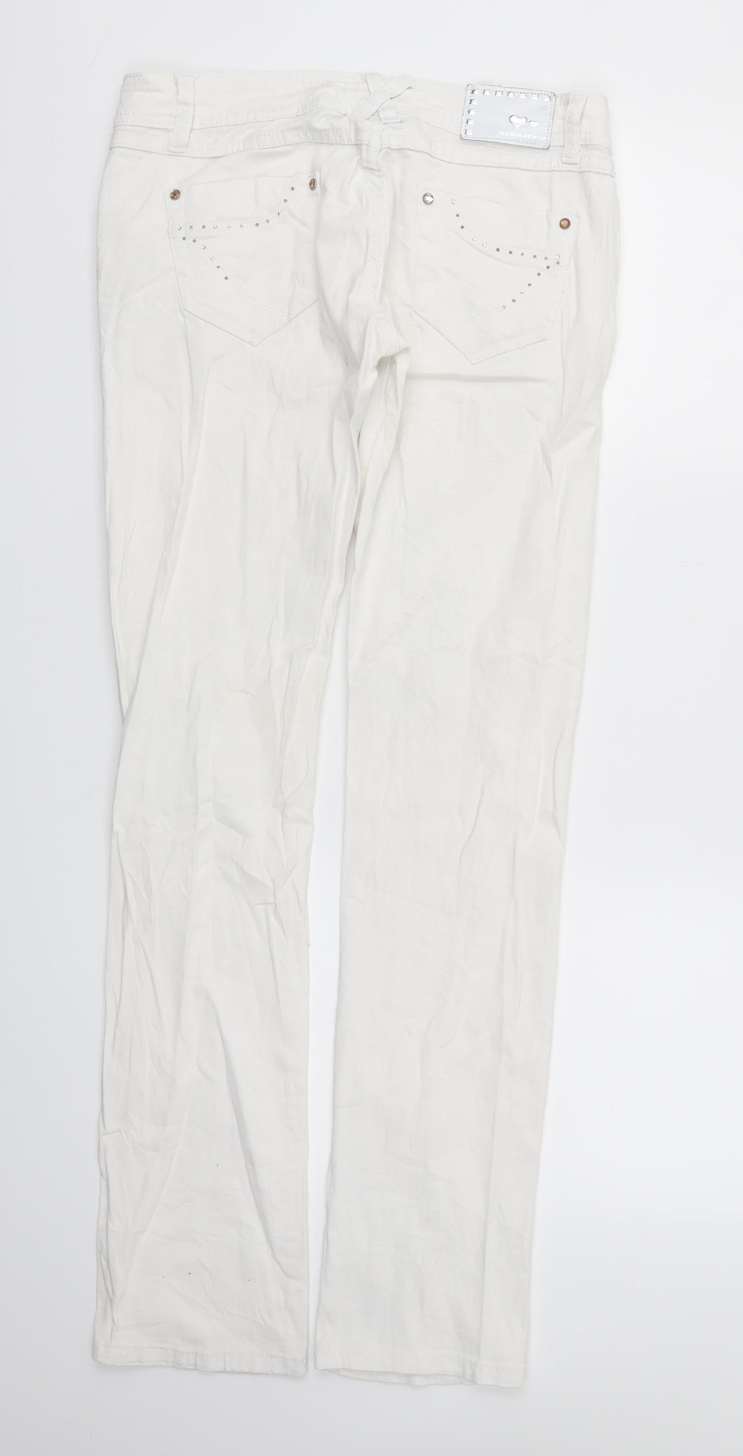 Reals Jeans Womens White   Skinny Jeans Size 32 L32 in