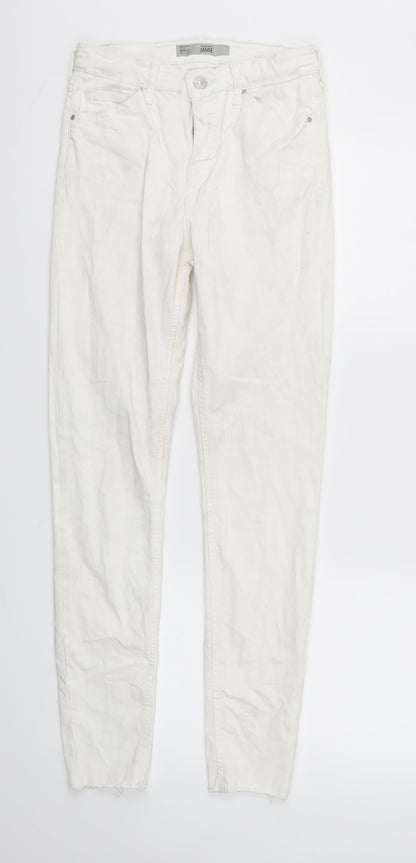 Topshop Womens White   Skinny Jeans Size 26 L32 in