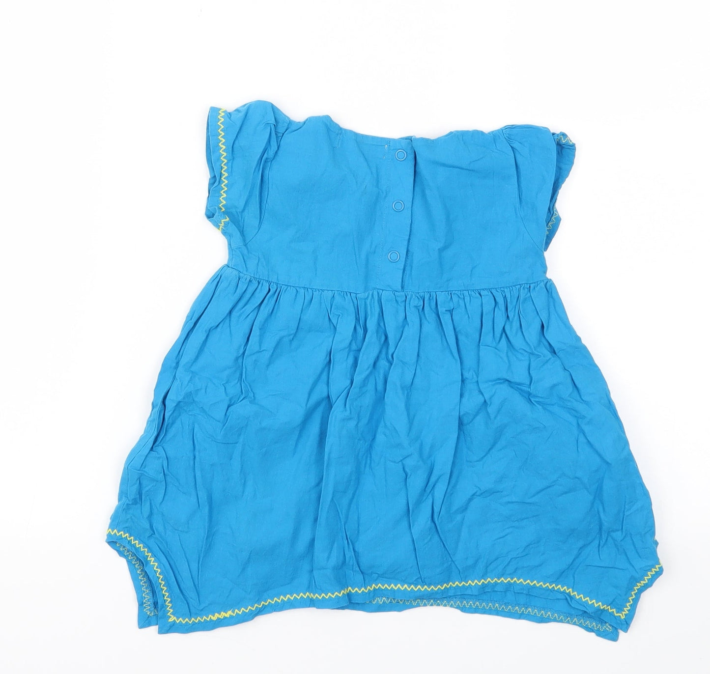 Butterfly Girls Blue Animal Print  Fit & Flare  Size 12-18 Months