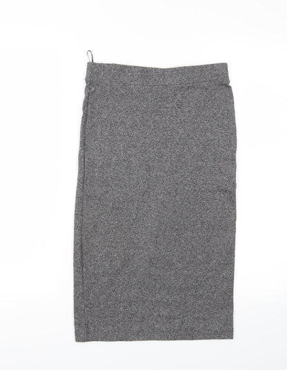 H&M Womens Grey   A-Line Skirt Size S  - Stretch waistband