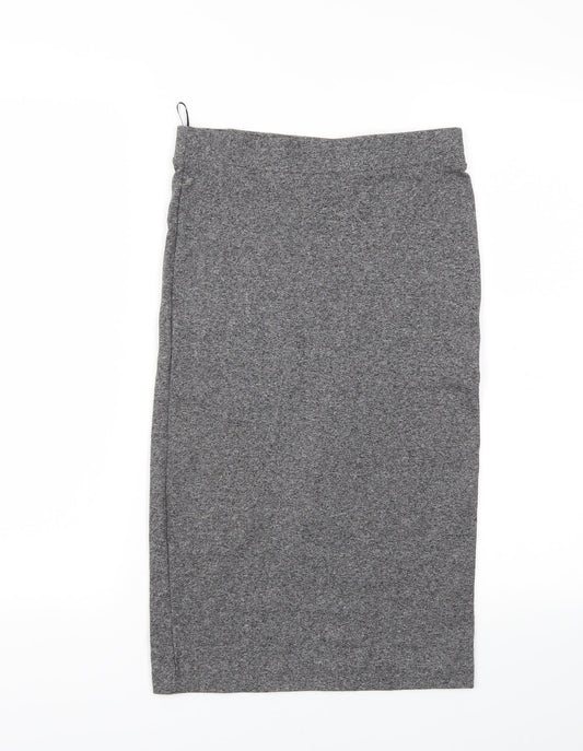 H&M Womens Grey   A-Line Skirt Size S  - Stretch waistband