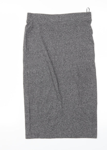 H&M Womens Grey   A-Line Skirt Size S  - Stretch waistband