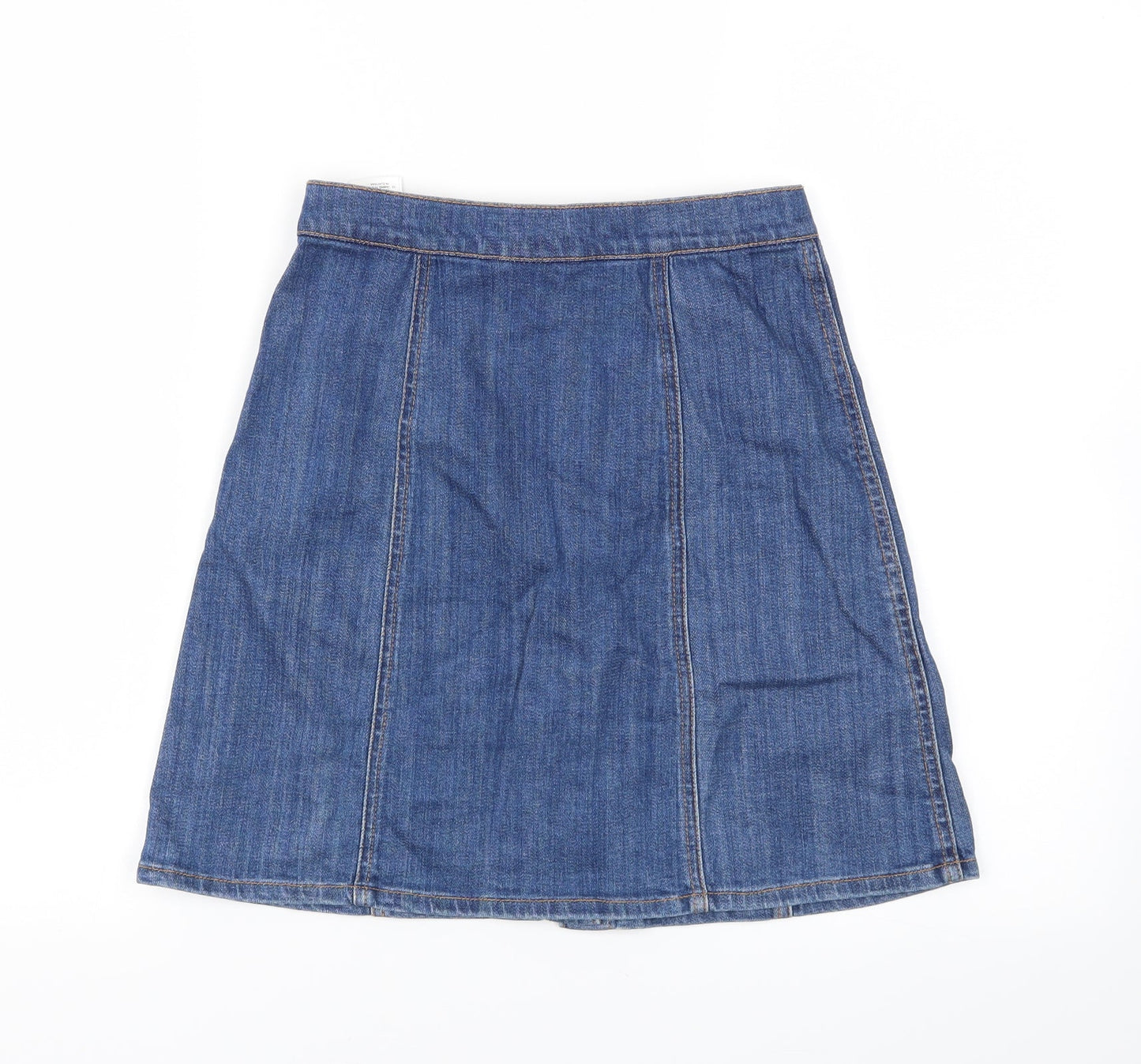 H&M Womens Blue   A-Line Skirt Size 4