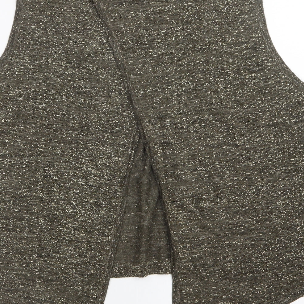 Womens UK Size 12 River Island Green Basic Tank