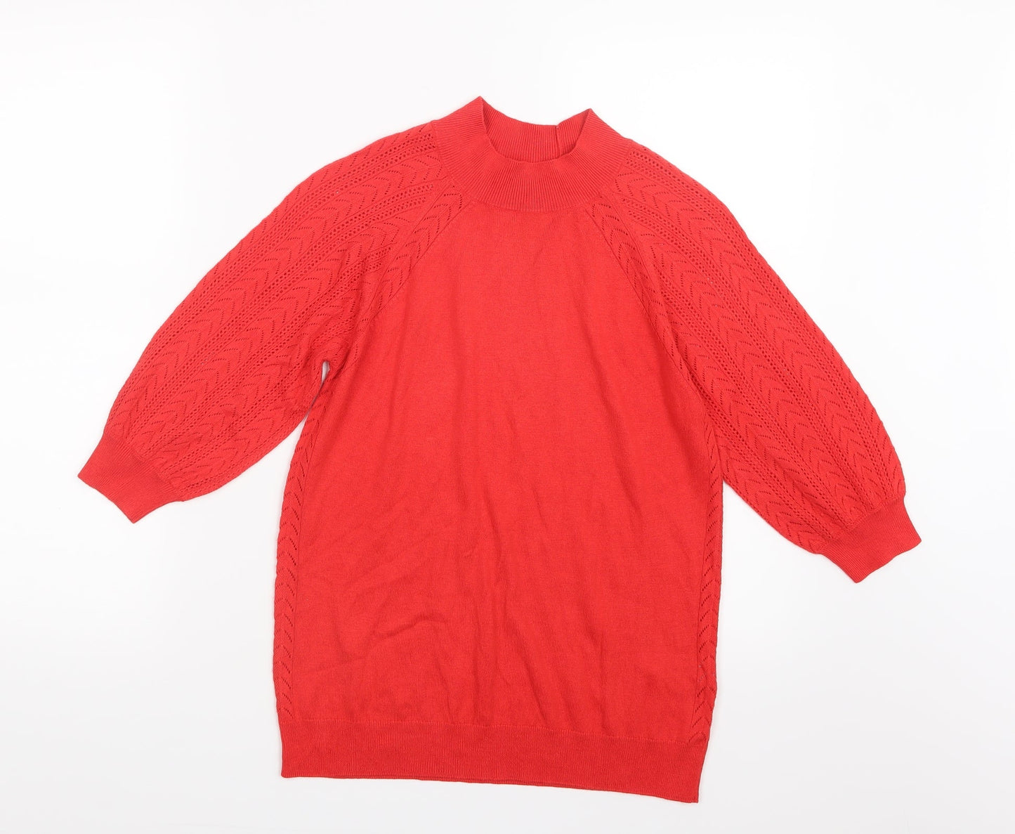 NEXT Womens Red  Knit Pullover Jumper Size 10