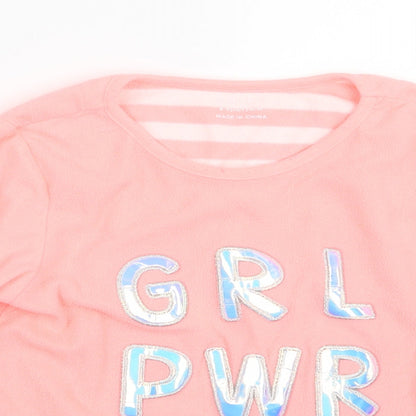 Primark Girls Pink Geometric  Top Pyjama Top Size 8-9 Years