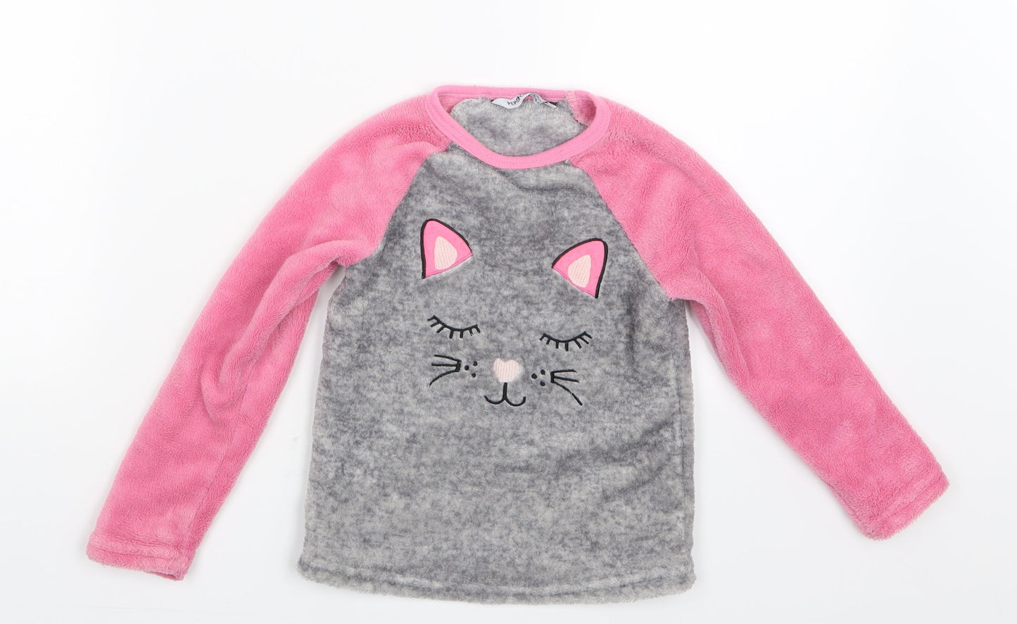 Pep&Co Girls Pink Geometric  Top Pyjama Top Size 2-3 Years