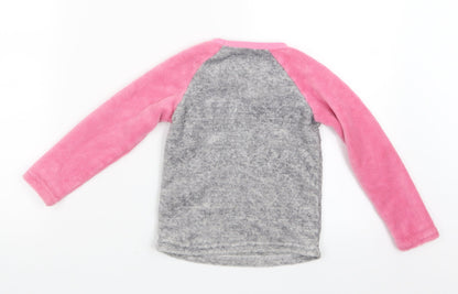 Pep&Co Girls Pink Geometric  Top Pyjama Top Size 2-3 Years
