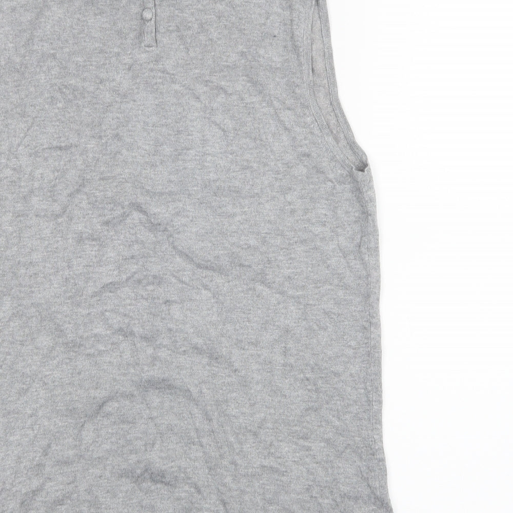 Womens UK Size M Zara Grey Basic T-Shirt