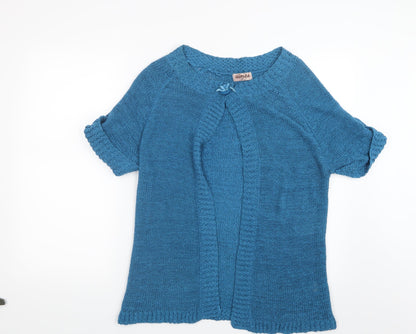 Aimee Womens Blue  Knit Cardigan Jumper Size S