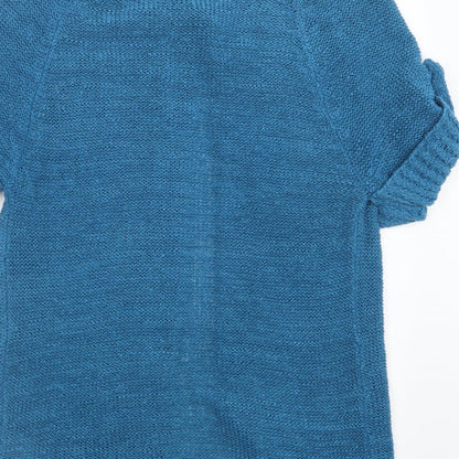 Aimee Womens Blue  Knit Cardigan Jumper Size S