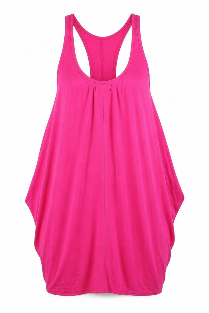 Womens UK Size 14 New Look Pink Basic Tank