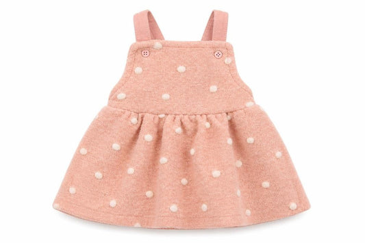 George Girls Pink Polka Dot  Skater Dress  Size 0-3 Months