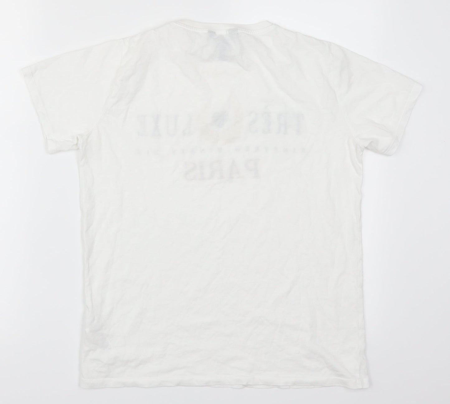 Womens UK Size 10 New Look White Basic T-Shirt