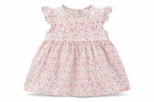 NEXT Girls Pink Floral  Skater Dress  Size 3-6 Months