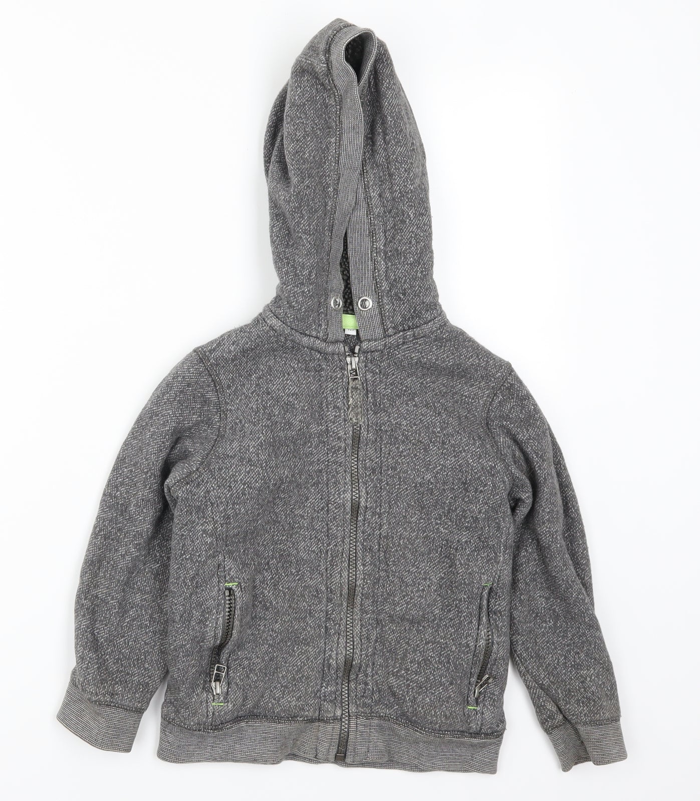 Marks and Spencer Girls Grey   Full Zip Hoodie Size 5-6 Years