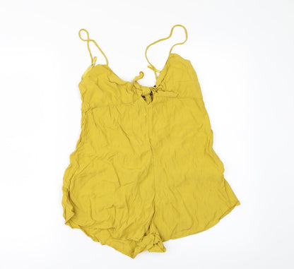 Motel Womens Yellow   Playsuit One-Piece Size S