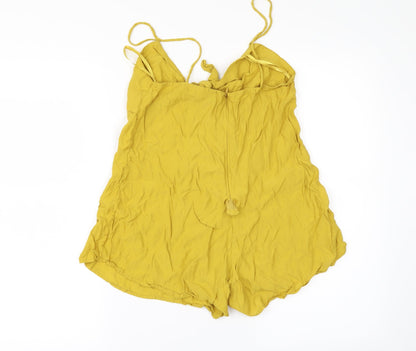 Motel Womens Yellow   Playsuit One-Piece Size S