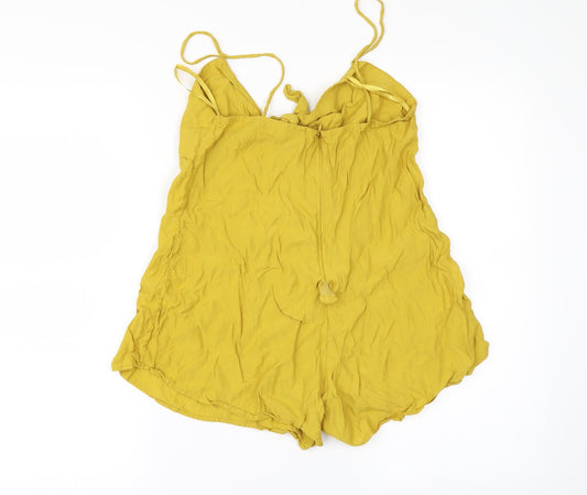 Motel Womens Yellow   Playsuit One-Piece Size S