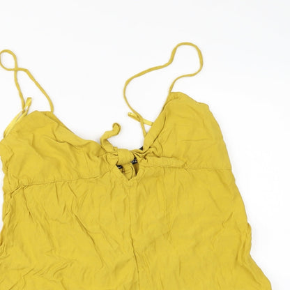 Motel Womens Yellow   Playsuit One-Piece Size S