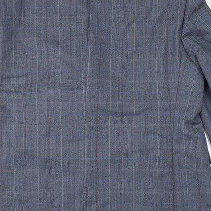 Atelier Torino Mens Black Check  Jacket Suit Jacket Size 44