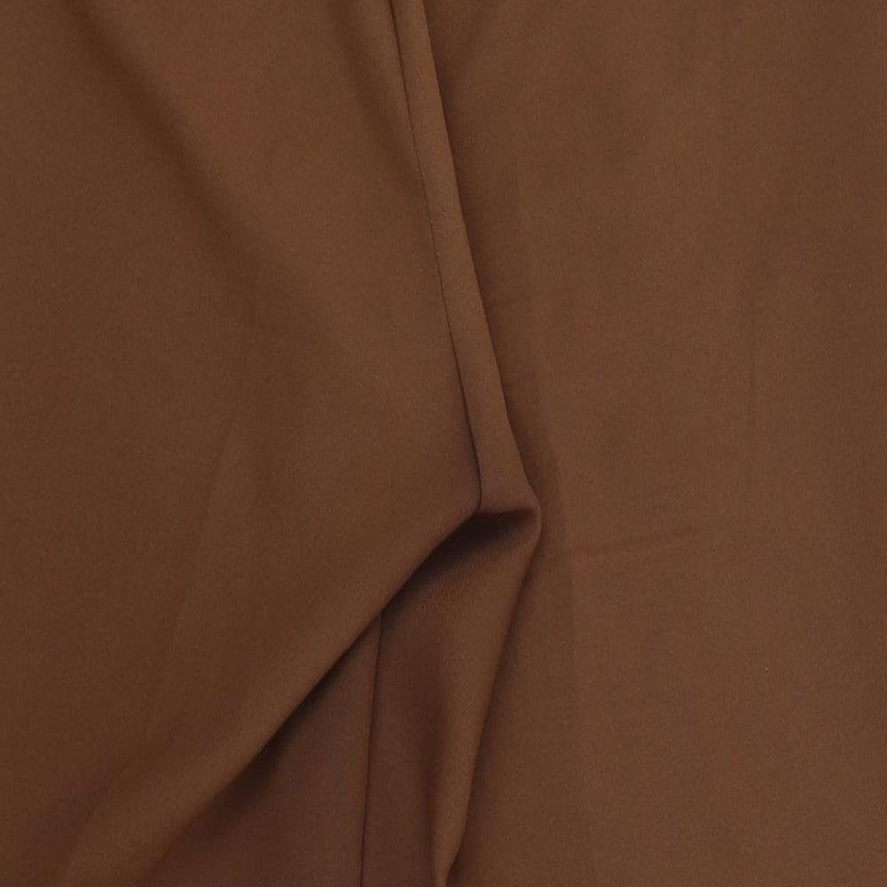 Womens UK Size 14 Evie Regular Fit Cropped Brown Trousers