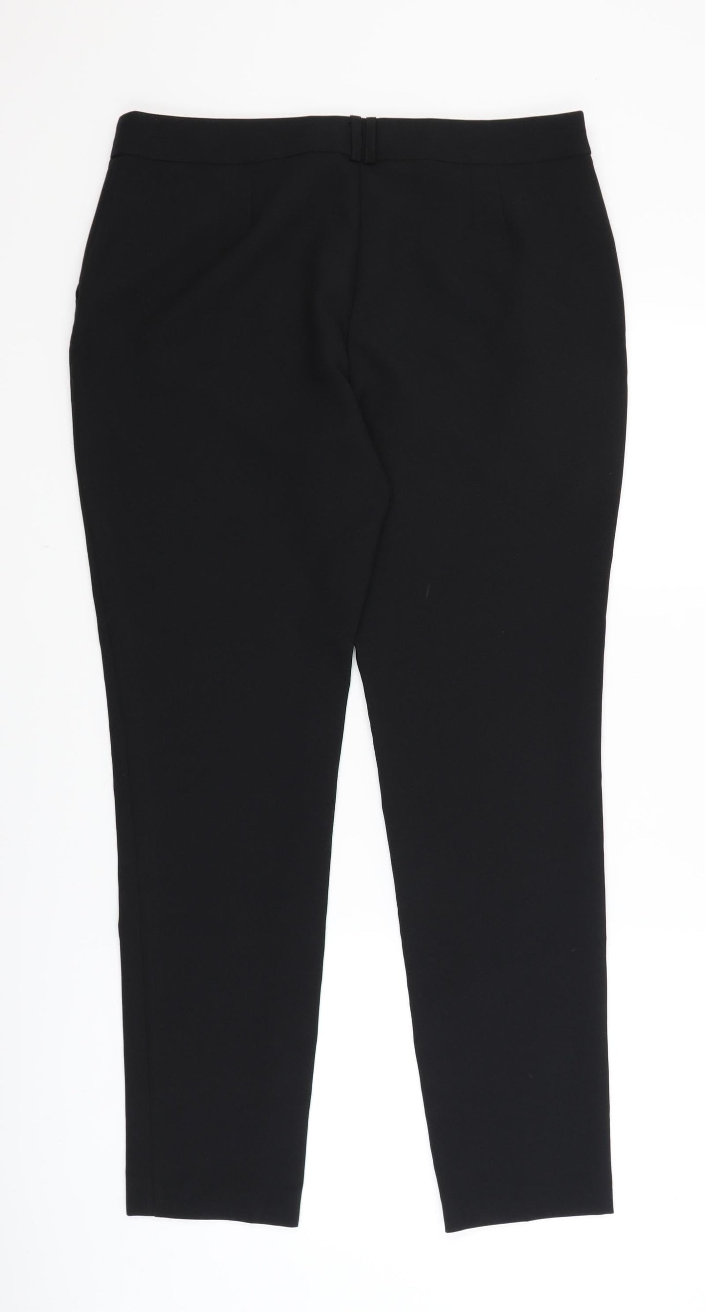 Womens UK Size 14 Atmosphere Slim Fit Dress Pants Black Trousers