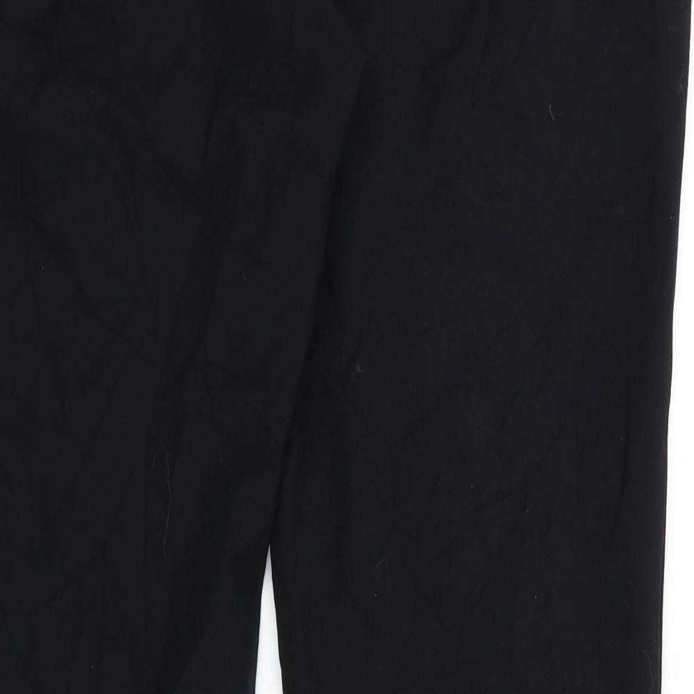 Womens UK Size 12 NEXT Regular Fit Dress Pants Black Trousers