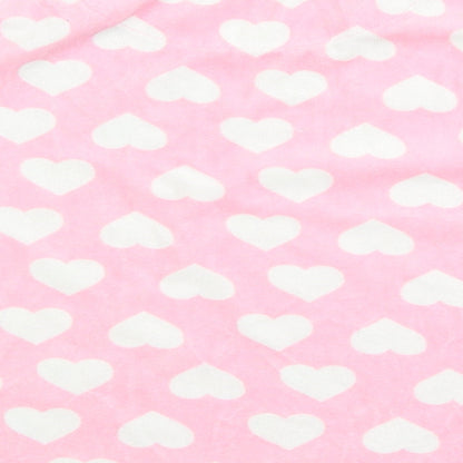 Primark Girls Pink Solid  Top Pyjama Top Size 7-8 Years  - hearts