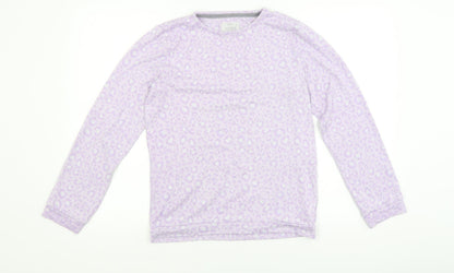 F&F Girls Purple Animal Print  Top Pyjama Top Size 12-13 Years