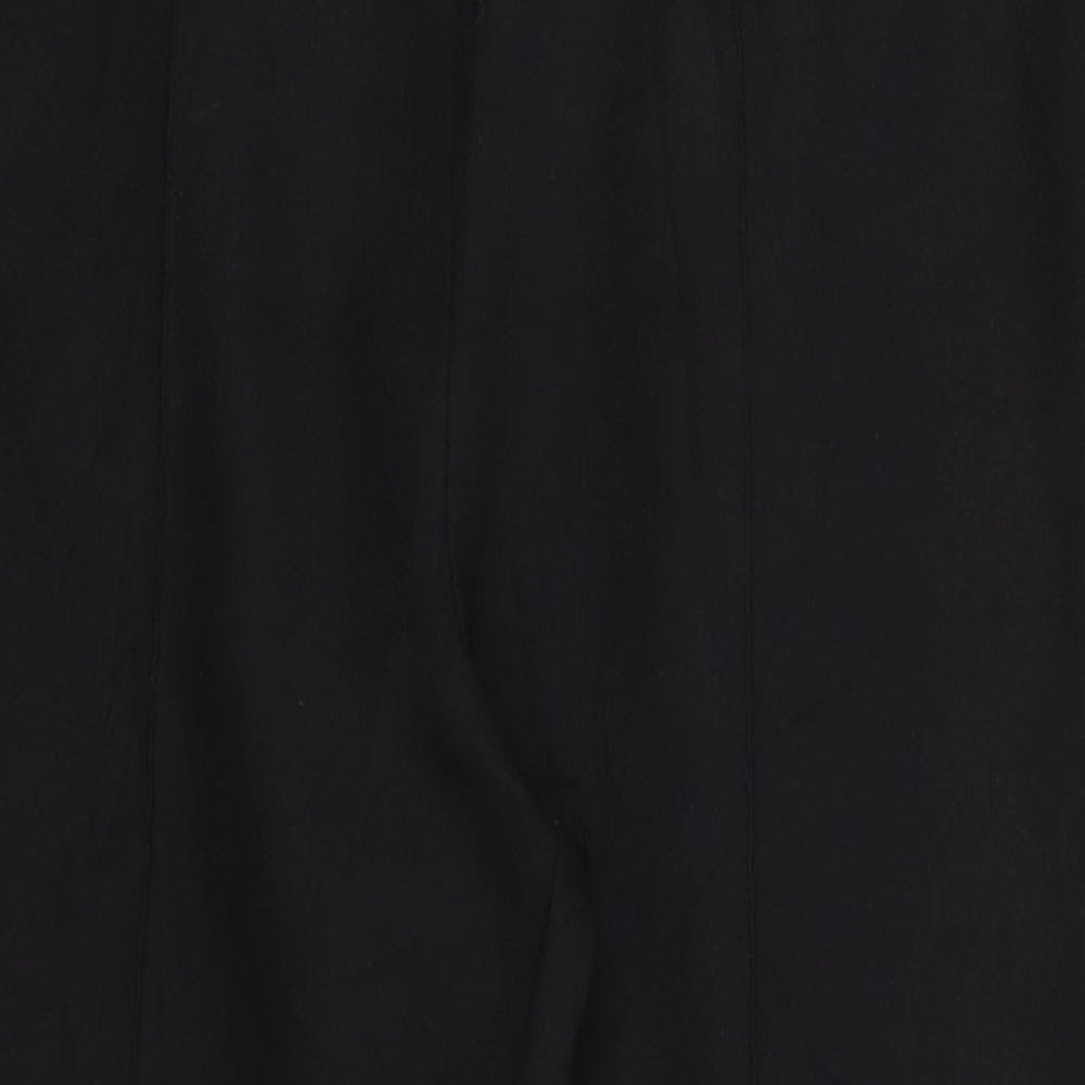 Womens UK Size 14 Papaya Regular Fit Dress Pants Black Trousers