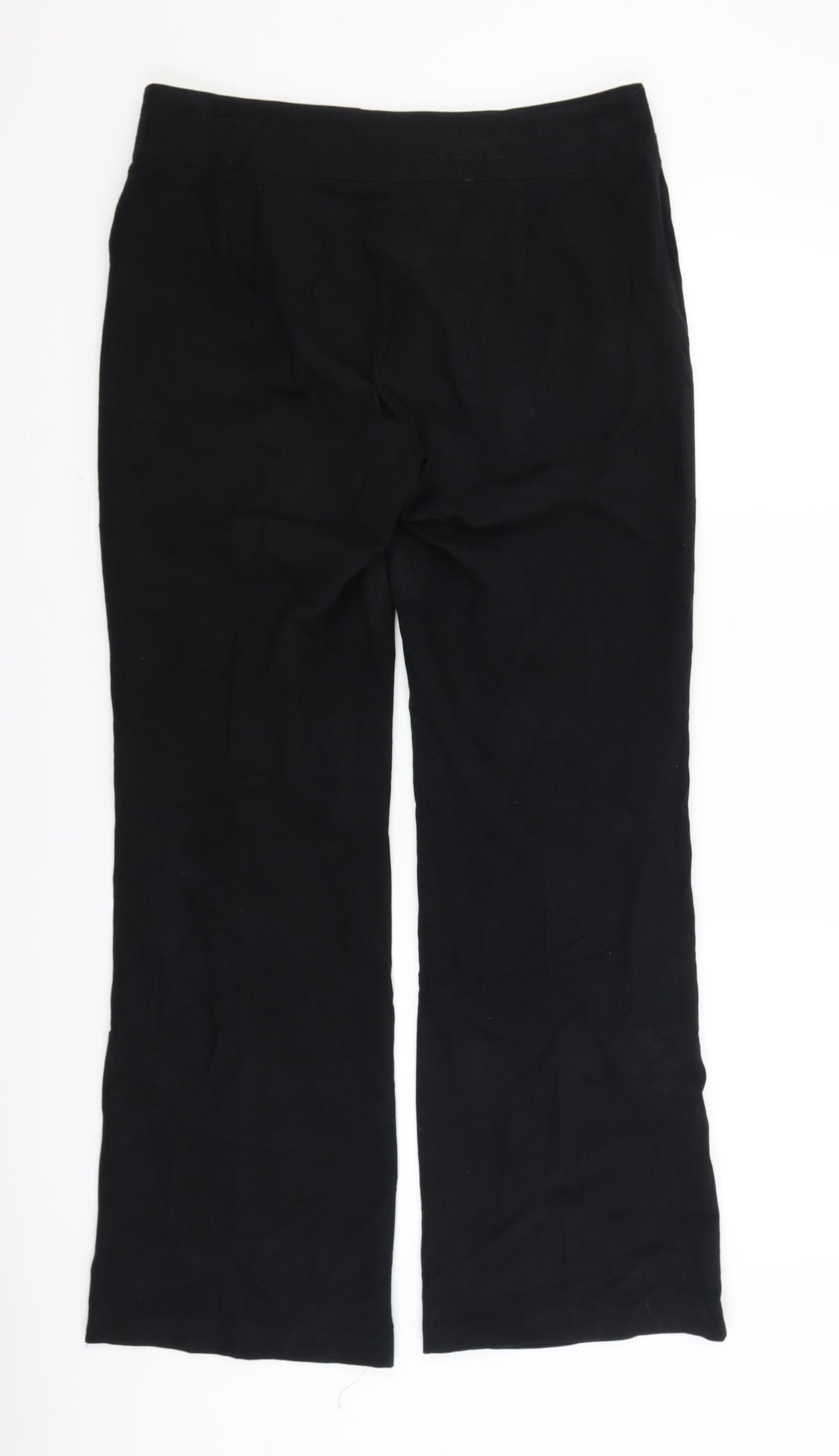 M&S Womens Black   Dress Pants Trousers Size 12 L30 in