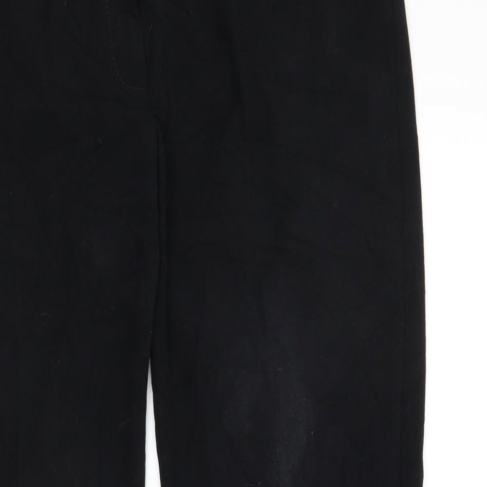 M&S Womens Black   Dress Pants Trousers Size 12 L30 in