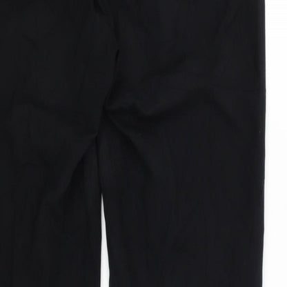 M&S Womens Black   Dress Pants Trousers Size 12 L30 in