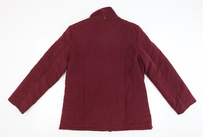 Womens UK Size 14 BHS Red Parka Coat
