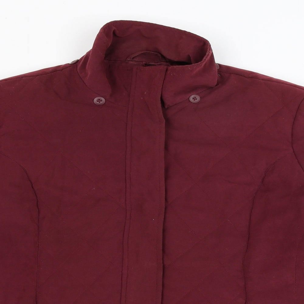 Womens UK Size 14 BHS Red Parka Coat