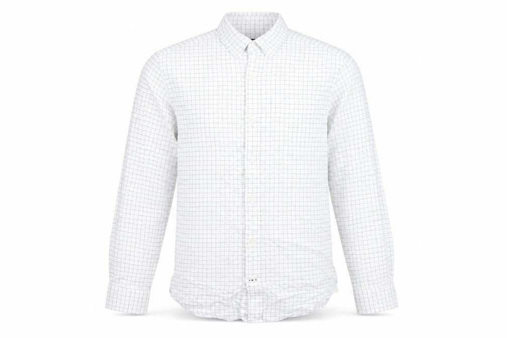 Mens UK Size M Gap White  Button-Up Long Sleeve Casual Shirt