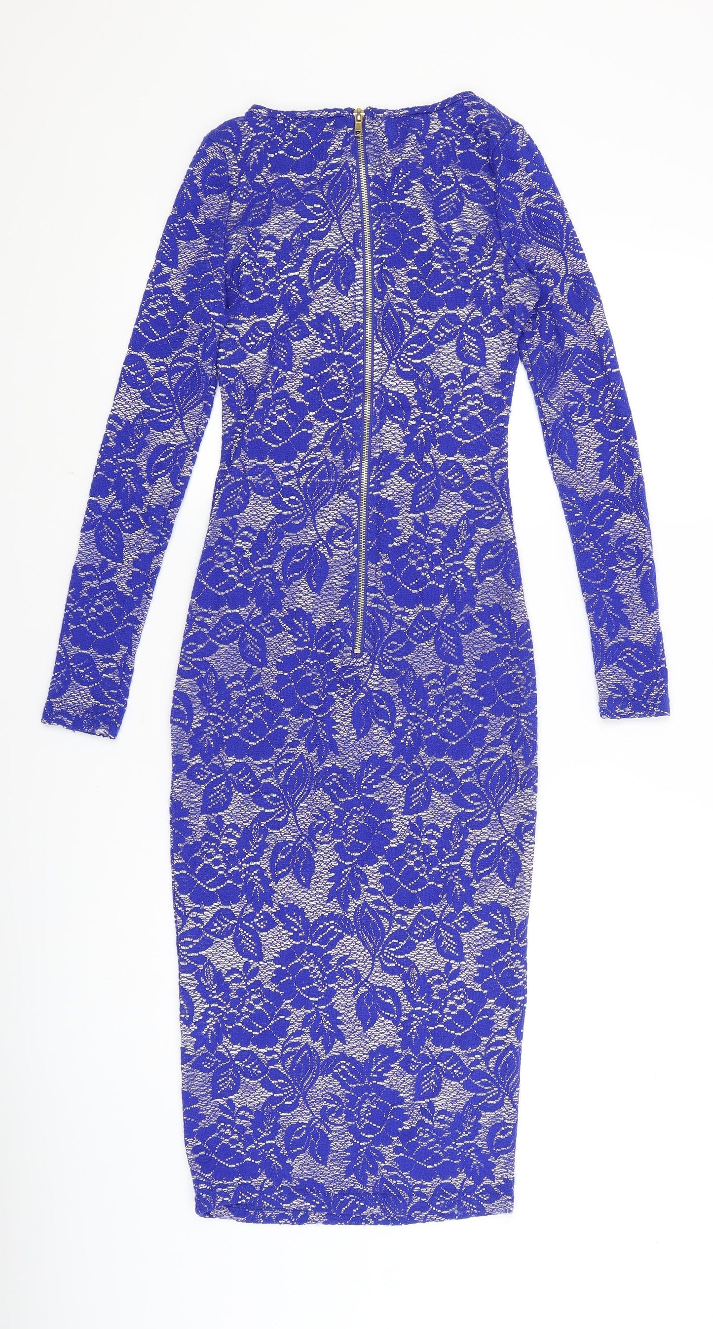Alice and You Womens Blue Floral  Bodycon  Size 10
