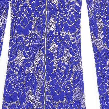 Alice and You Womens Blue Floral  Bodycon  Size 10